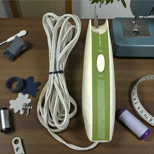 Vintage 1960's Sears Electric Scissors 2 Speed Fabric Cutter Retro Sewing Tool